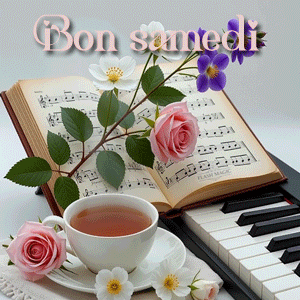 Gif animé Bon samedi thé